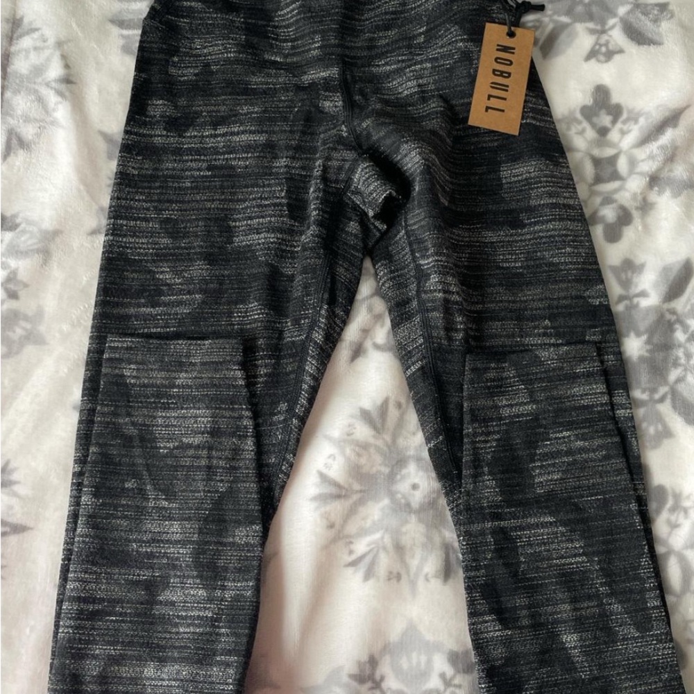 NOBULL Black Heather Girls' Leggings